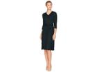 Gabby Skye Fit Flare W/ Sash Sweater Dress (hunter) Women's Dress