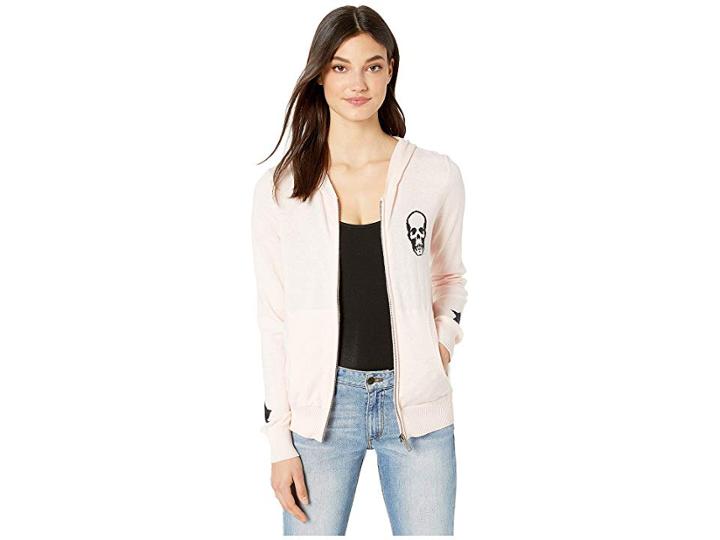 Chaser Love Knit Long Sleeve Cross-back Pullover (pearl) Women's Clothing