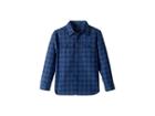 Polo Ralph Lauren Kids Plaid Cotton Workshirt (little Kids/big Kids) (blue/navy Multi) Boy's Long Sleeve Button Up