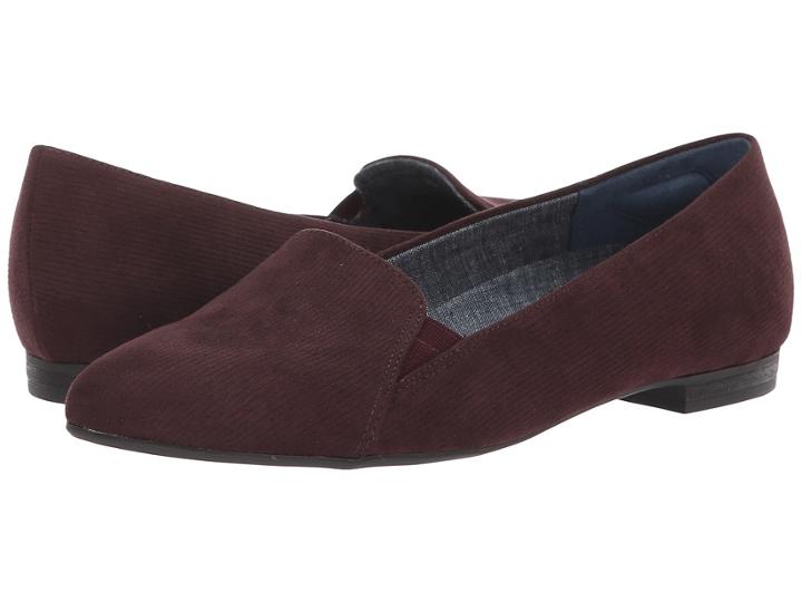 Dr. Scholl's Anyways (merlot Linear Microfiber) Women's Shoes