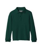 Nautica Kids Husky Long Sleeve Pique Polo (big Kids) (hunter) Boy's Long Sleeve Pullover