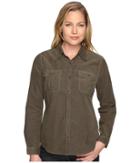Royal Robbins Cascade Cord Long Sleeve (laurel) Women's Long Sleeve Button Up
