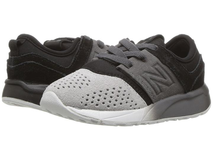 New Balance Kids Ka247v1i (infant/toddler) (black/castlerock) Boys Shoes