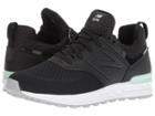 New Balance Kids Gs574v2 (big Kid) (black/seafoam) Girls Shoes