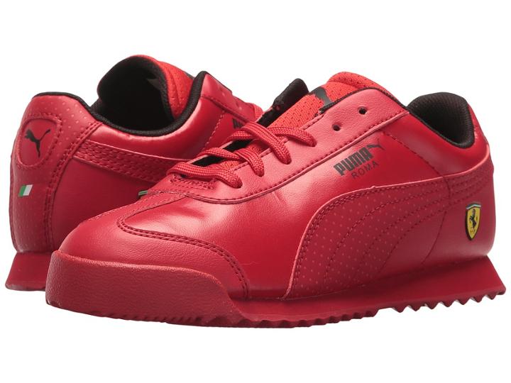 Puma Kids Sf Roma Ps (little Kid/big Kid) (rosso Corsa/rosso Corsa) Kid's Shoes