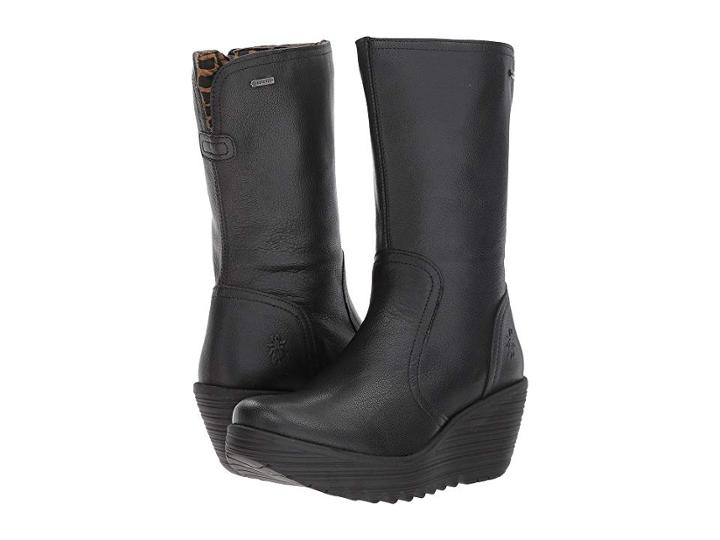Fly London Yups061fly (black Mousse) Women's Boots