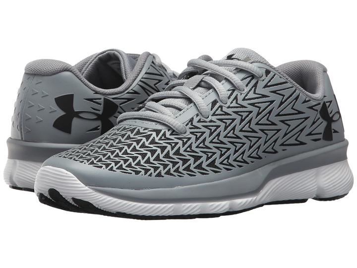 Under Armour Kids Ua Bgs Clutchfit Rebelspeed 2 (big Kid) (steel/white/black) Boys Shoes