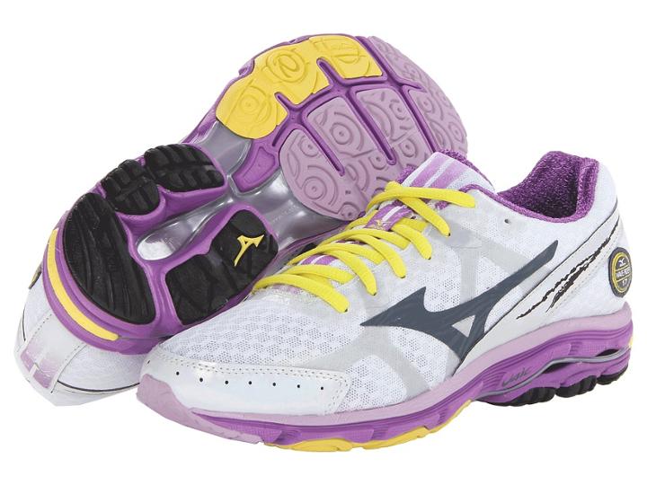 Mizuno Wave(r) Rider 17 (white/dark Slate/dewberry) Women's Running Shoes