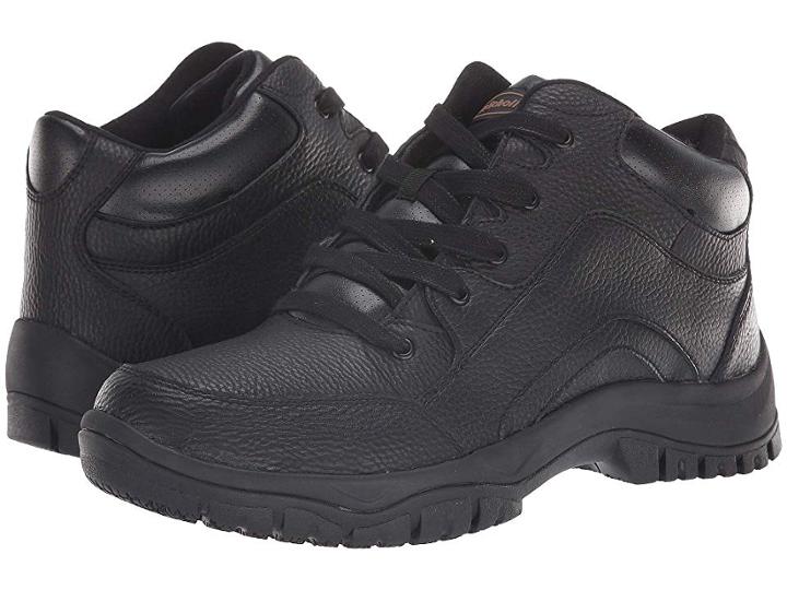 Dr. Scholl's Work Charge (black Leather) Men's Shoes
