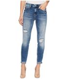 Mavi Jeans Tess High-rise Super Skinny Ankle In Mid Indigo Vintage (mid Indigo Vintage) Women's Jeans