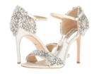 Badgley Mischka Tampa (white Satin) High Heels
