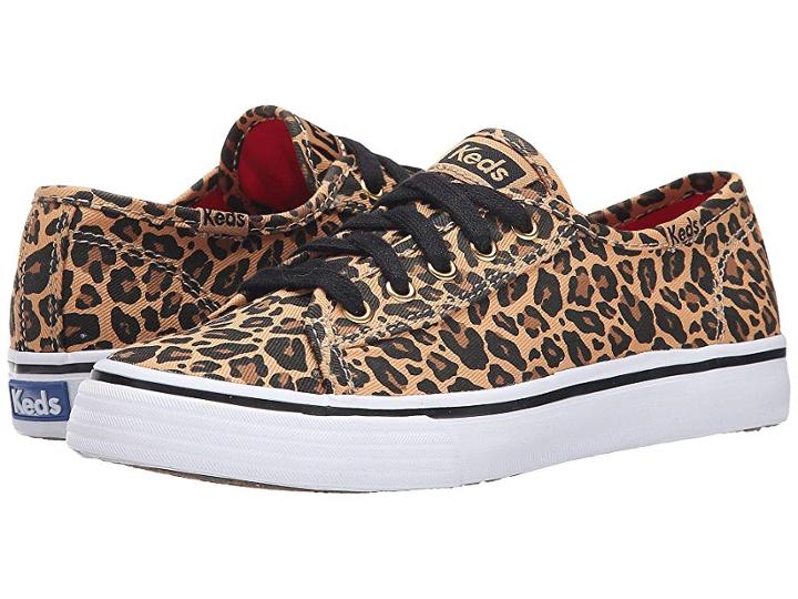 Keds Kids Double Up (little Kid/big Kid) (natural Leopard) Girl's Shoes