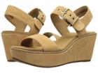 Clarks Aisley Orchid (light Tan Suede) Women's Sandals
