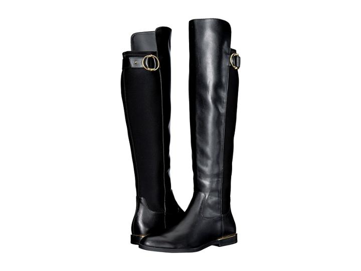 Calvin Klein Priscila (black Cow Silk/neoprene) Women's Boots