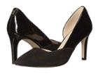 Cole Haan Rendon Pump Ii (black Suede/black Patent) Women's Shoes