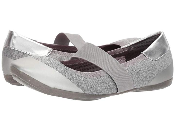 Nine West Kids Wilmah (little Kid/big Kid) (grey Jersey/silver Metallic) Girl's Shoes