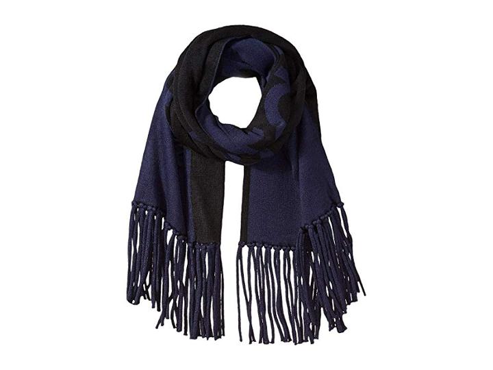Calvin Klein Graphic Logo Jacquard Scarf (navy) Scarves