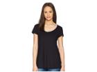 Toad&co Tissue Crossback Short Sleeve Tee (black) Women's T Shirt