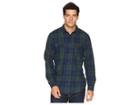 Globe Flanigan Long Sleeve Top (bottle Green) Men's Long Sleeve Button Up