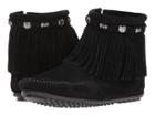 Minnetonka Hello Kitty Fringe Boot (black) Women's Boots