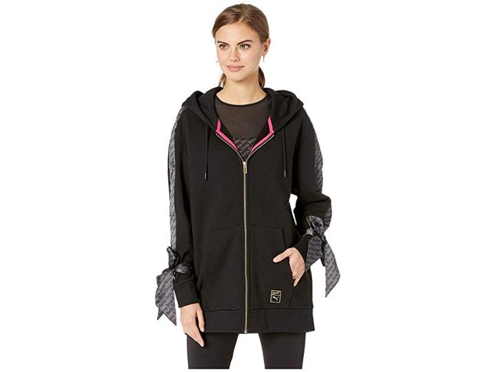 Puma Puma(r) X Barbietm Full Zip Hoodie (puma Black) Women's Clothing