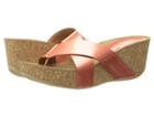 Donald J Pliner Gallo (coral Pearlized Patent) Women's Wedge Shoes