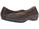 Dansko Lisanne (pewter Textured Leather) Women's Flat Shoes