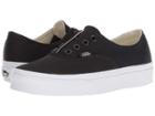 Vans Authentic Gore ((brushed Twill) Black/true White) Skate Shoes