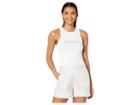 Bebe Lacing Detail Rib Tank Top (bright White) Women's Sleeveless