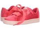 Puma Kids Basket Heart Tween Jr (big Kid) (paradise Pink) Girls Shoes
