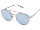 Giorgio Armani 0ar6051 (silver/crystal/blue Mirror White) Fashion Sunglasses