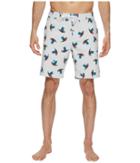 Vans Rager Boardshorts (white Parrot Print) Men's Swimwear