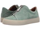 Frye Lena Zip Low (mint Oiled Suede) Women's Lace Up Casual Shoes