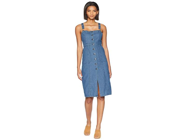 Bb Dakota Labor Day Blues Denim Dress (dark Blue) Women's Dress
