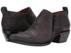 Frye Sacha Moto Shootie (charcoal Cut Vintage Leather) Women's Pull-on Boots