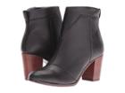 Toms Lunata Bootie (black Leather) Women's Zip Boots