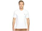 Lacoste Short Sleeve Jersey Interlock Regular (white) Men's Clothing