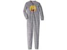 P.j. Salvage Kids Emoji One-piece (little Kids/big Kids) (heather Grey) Girl's Jumpsuit & Rompers One Piece