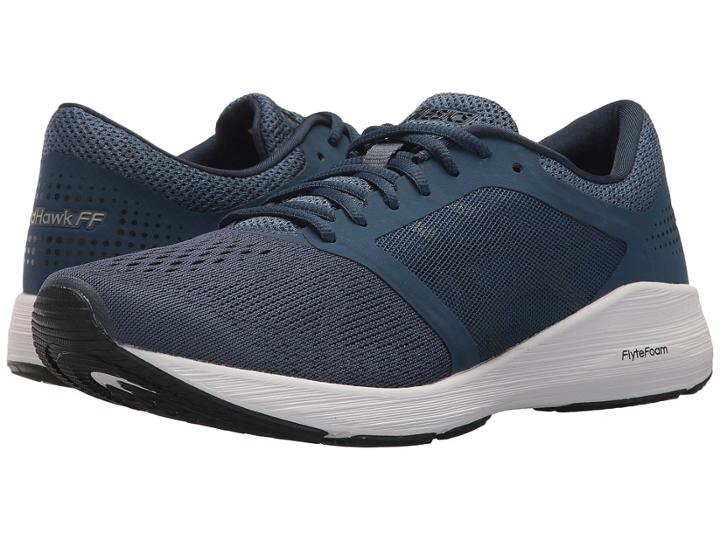 Asics Roadhawk Ff (dark Blue/black/white) Men's Running Shoes