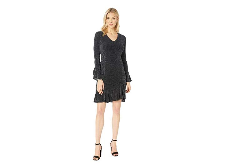 Karen Kane Metallic Sienna Dress (silver) Women's Dress