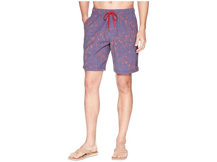 Prana Metric E-waist Shorts (indigo Waimea) Men's Swimwear