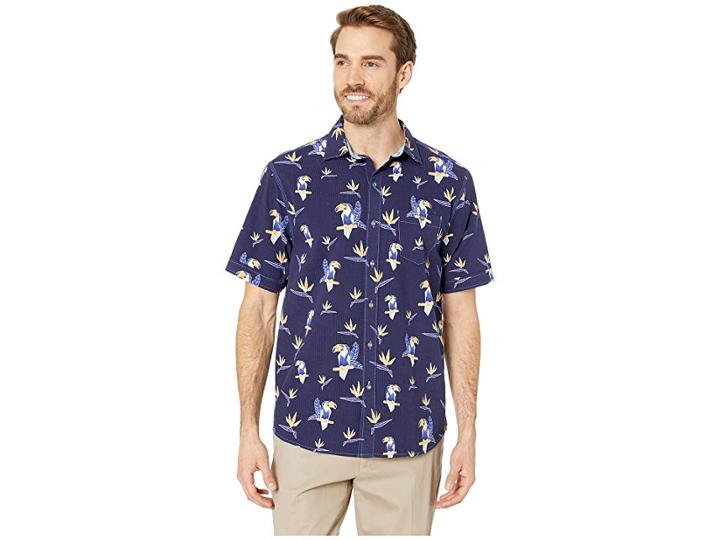 Tommy Bahama Toucan Do Shirt (ocean Deep) Men's Short Sleeve Button Up