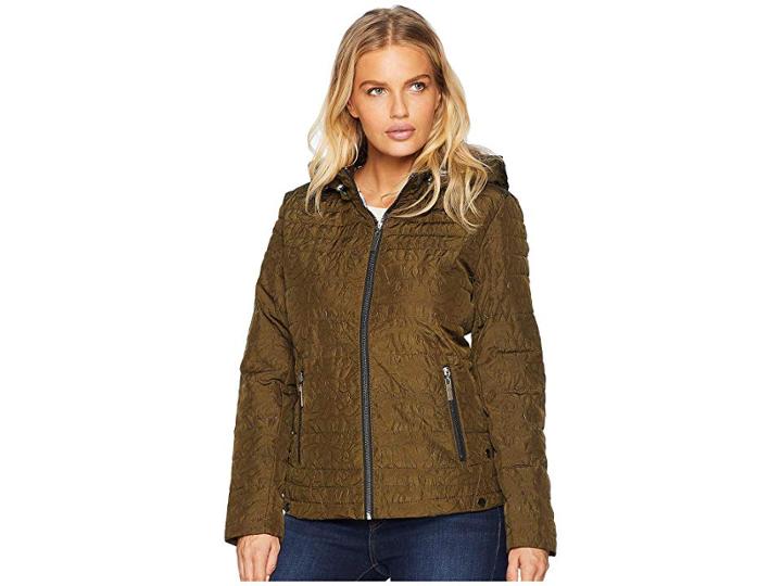 Tribal Detachable Hood Puffer (loden) Women's Coat