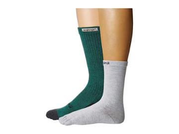 Injinji Liner Hiker (forest) Men's Crew Cut Socks Shoes