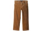 Polo Ralph Lauren Kids Slim Fit Stretch Corduroy Pants (little Kids) (dark Beige) Boy's Casual Pants