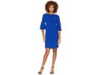 Gabby Skye Ruffle Sleeve Dress (vivid Royal) Women's Dress