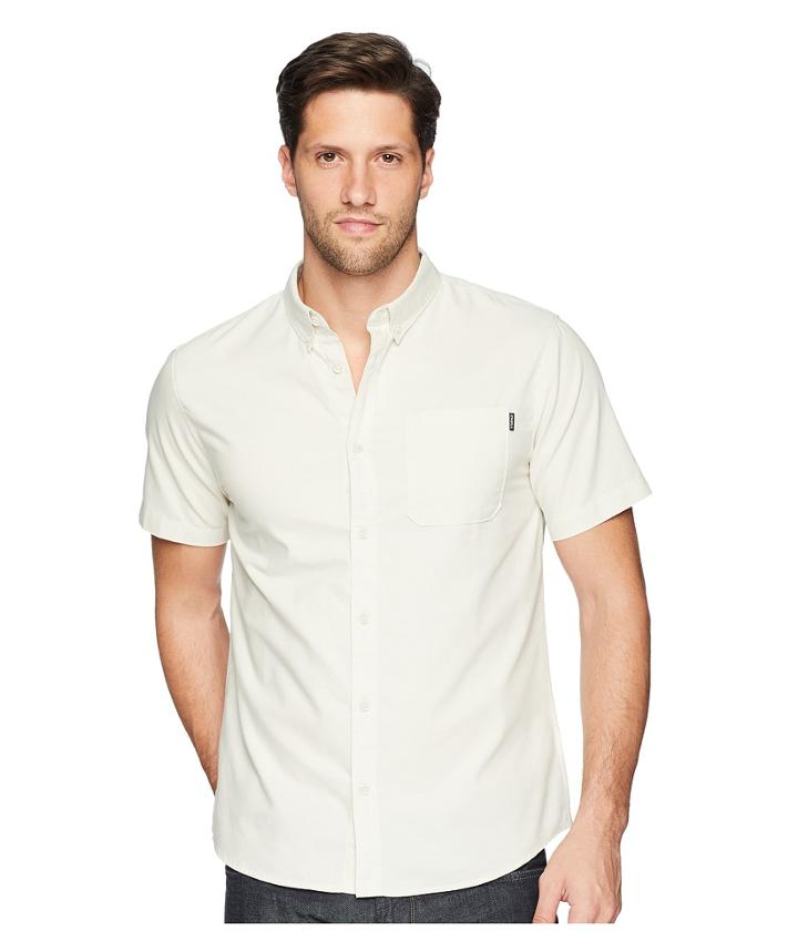 O'neill Banks Short Sleeve Woven (bone) Men's Clothing