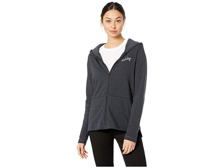 Hurley Day And Night Fleece Zip-up (black) Women's Clothing