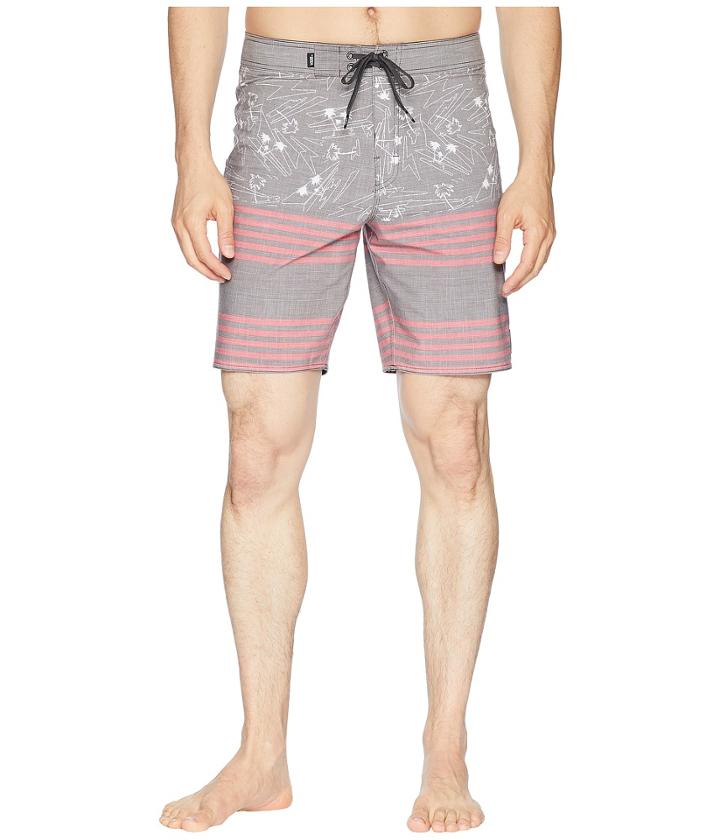 Vans Era Tri-blend Boardshorts (black Island Beach) Men's Swimwear