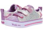 Skechers Kids Twinkle Lite 20162l (little Kid/big Kid) (silver/multi) Girl's Shoes